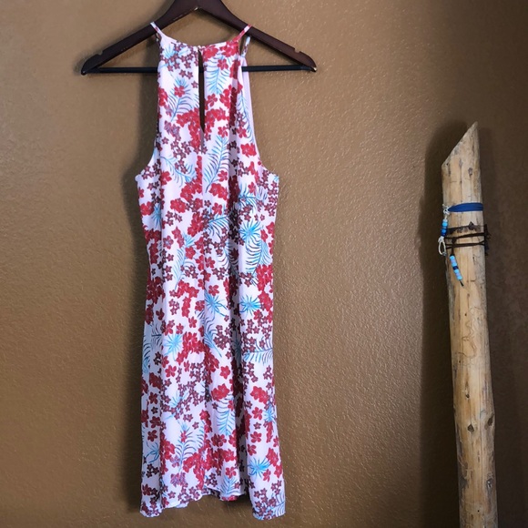 Candies Pink & Red Floral Tunic Dress- Medium - Picture 3 of 8